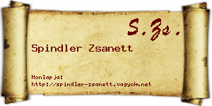 Spindler Zsanett névjegykártya
