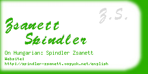 zsanett spindler business card